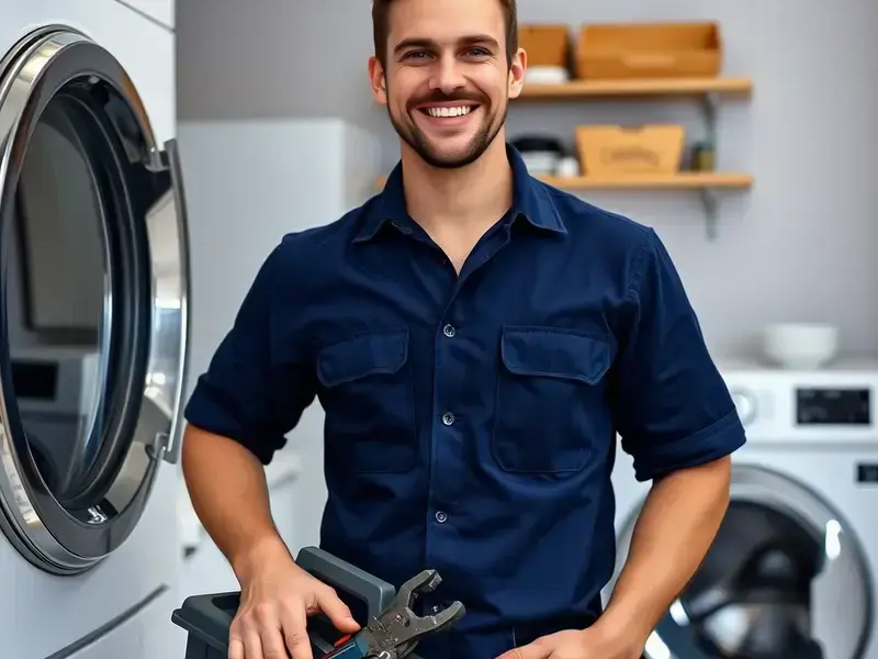 Professional appliance repair technician